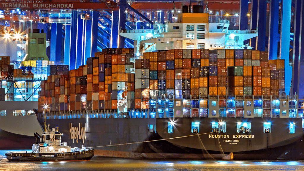 Concept of a Cargo Ship on Impact on Global Businesses