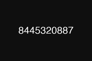 8445320887