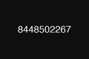 8448502267